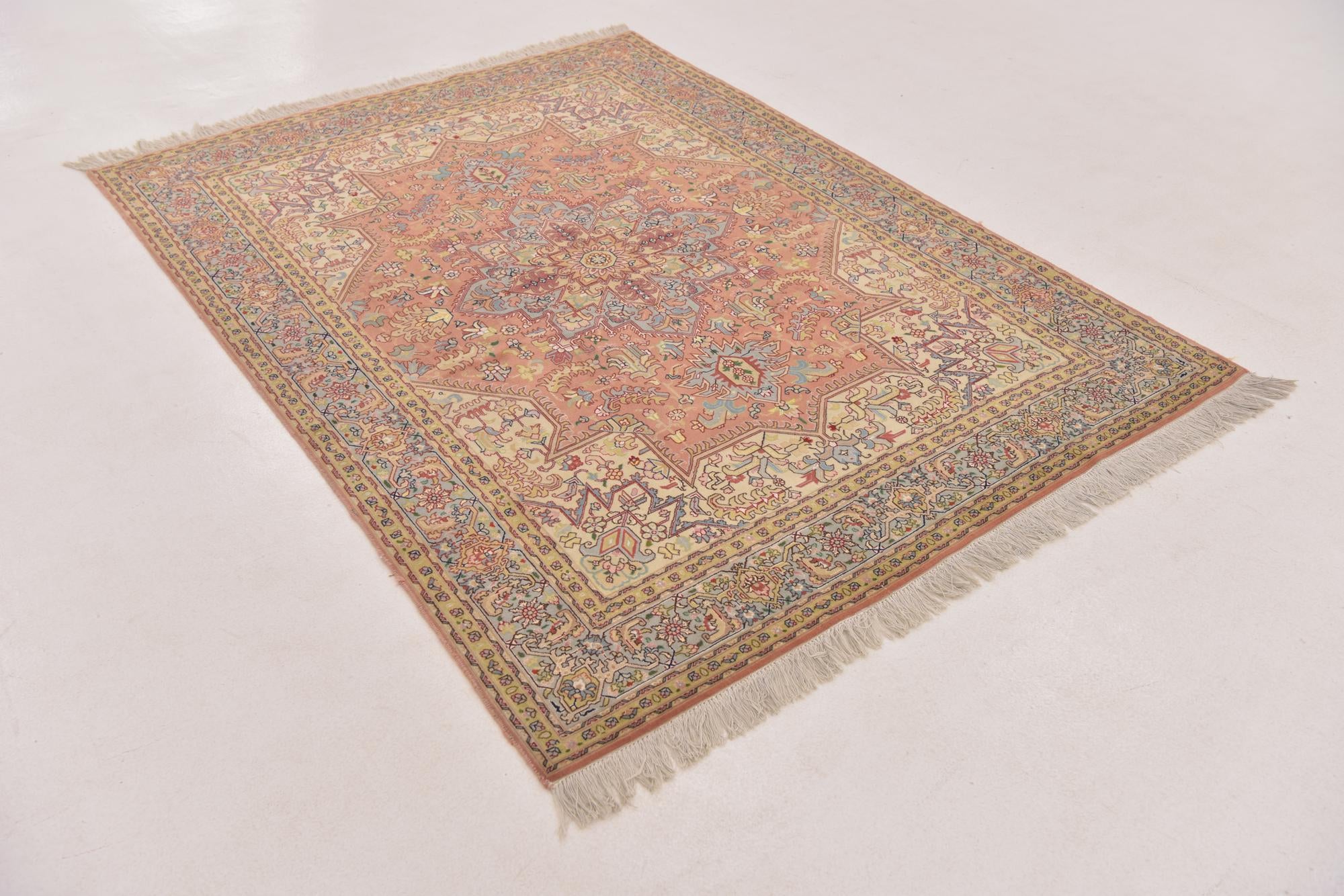 4' 10 x 6' 8 Hand Knotted Tabriz Persian Rug