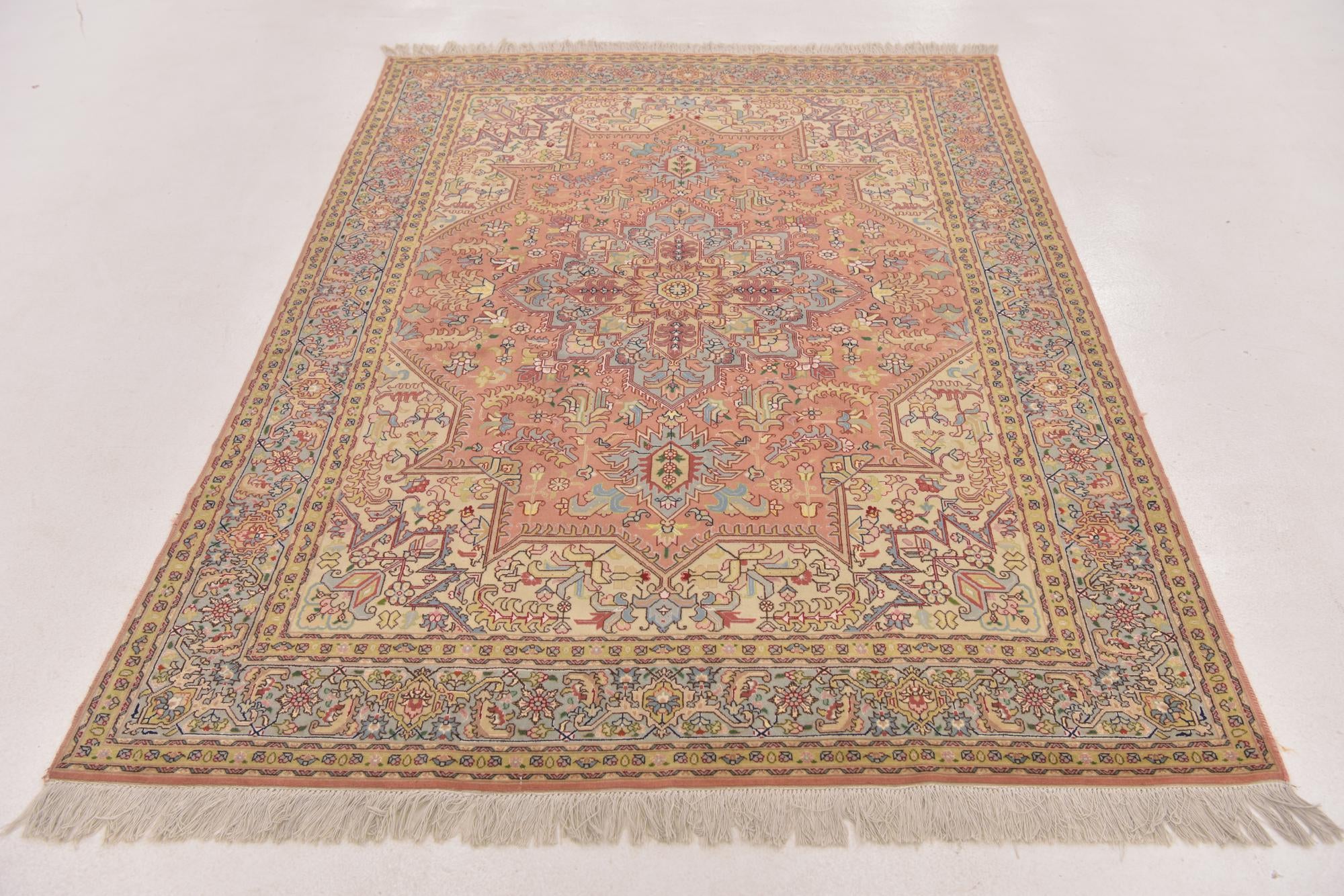 4' 10 x 6' 8 Hand Knotted Tabriz Persian Rug
