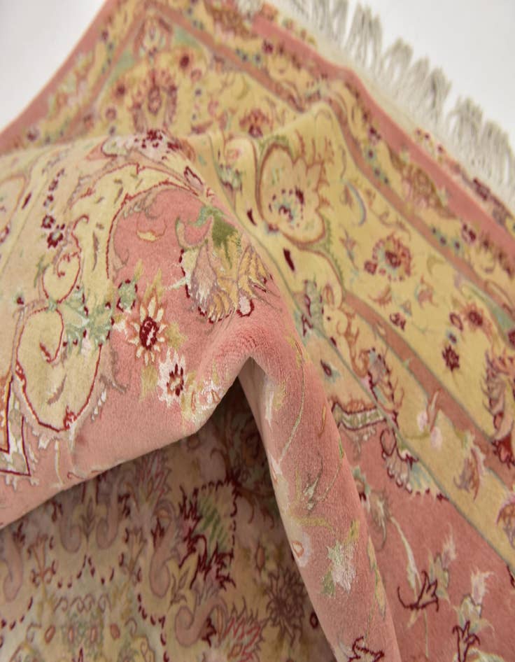 Detail image of 6' 8 x 10' 2 Hand Knotted Tabriz Persian Rug