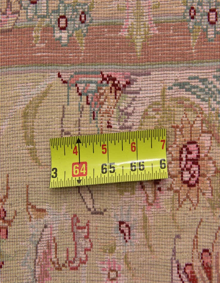 Detail image of 6' 8 x 10' 2 Hand Knotted Tabriz Persian Rug