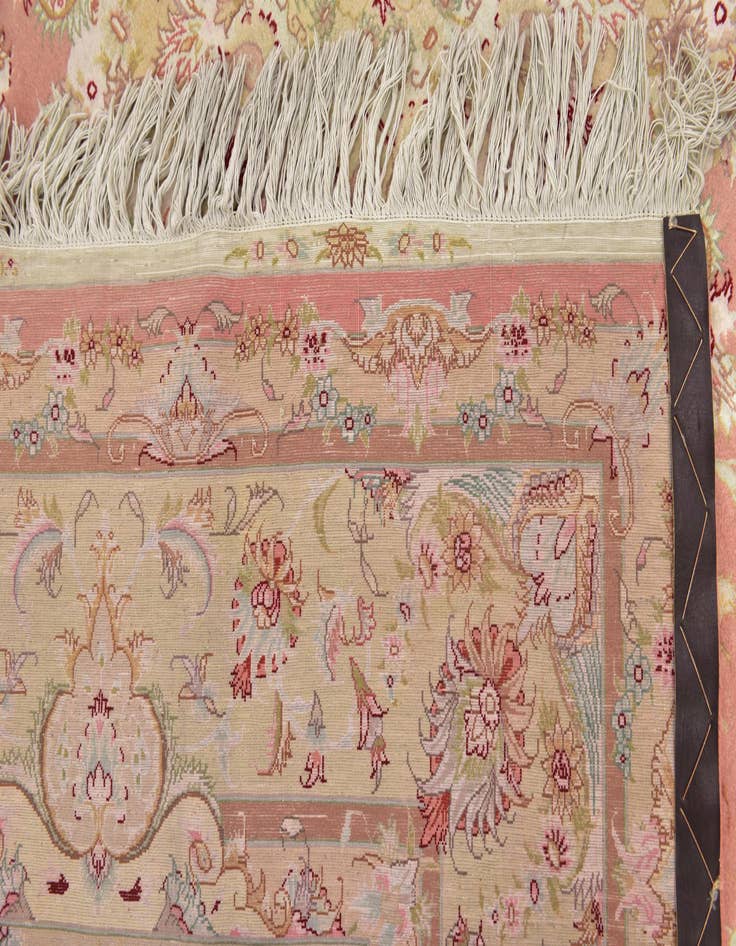 Detail image of 6' 8 x 10' 2 Hand Knotted Tabriz Persian Rug