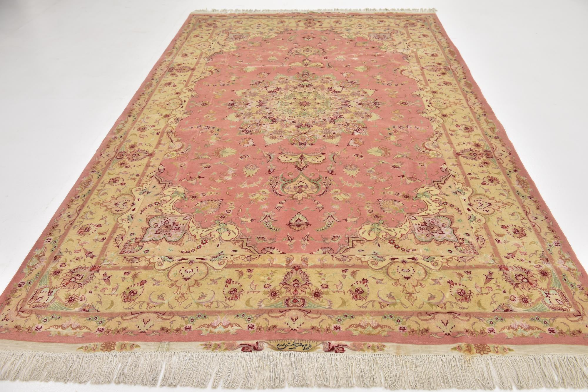 6' 8 x 10' 2 Hand Knotted Tabriz Persian Rug