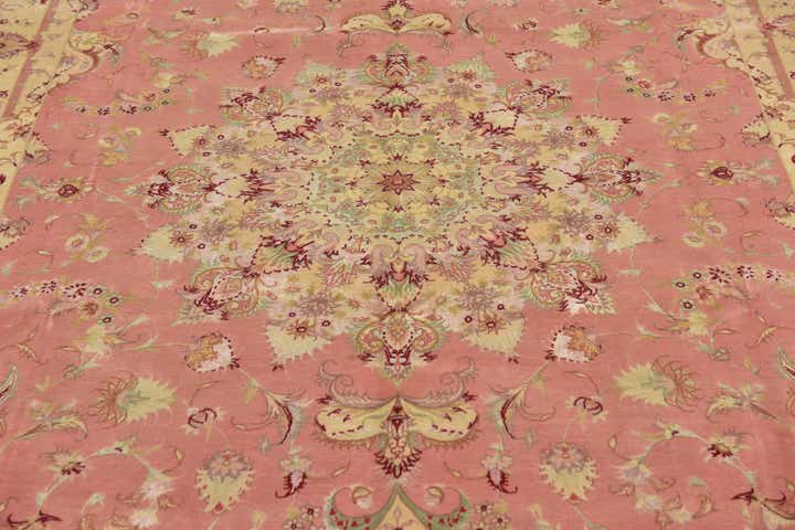 6' 8 x 10' 2 Hand Knotted Tabriz Persian Rug