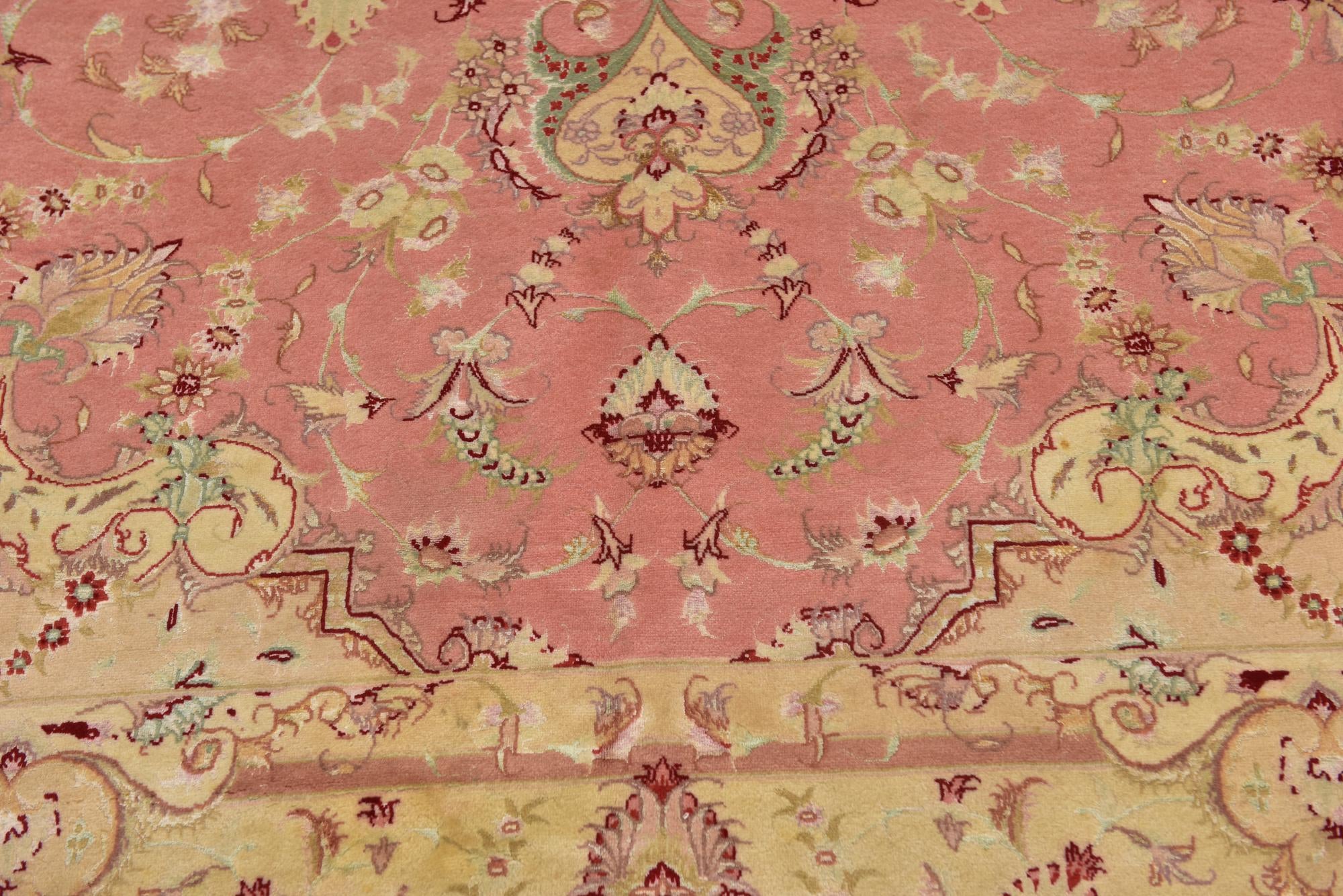 6' 8 x 10' 2 Hand Knotted Tabriz Persian Rug