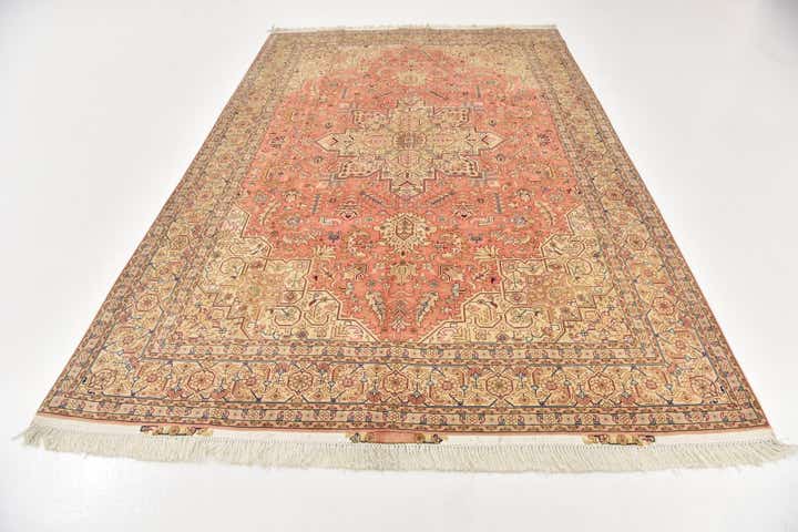 6' 6 x 10' 4 Hand Knotted Tabriz Persian Rug