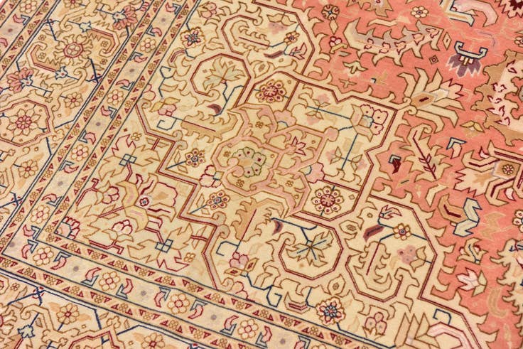 Detail image of 6' 6 x 10' 4 Hand Knotted Tabriz Persian Rug