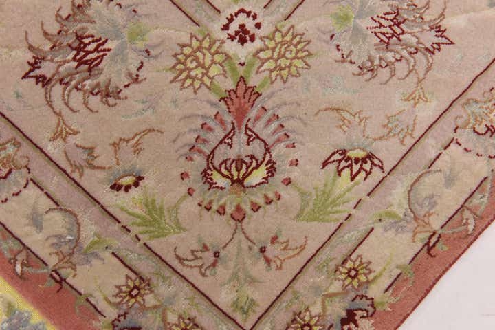 6' 6 x 10' 3 Hand Knotted Tabriz Persian Rug