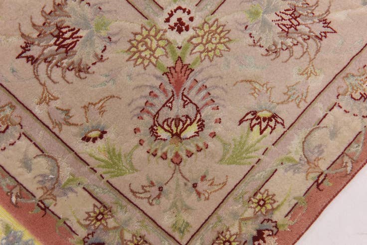 Detail image of 6' 6 x 10' 3 Hand Knotted Tabriz Persian Rug