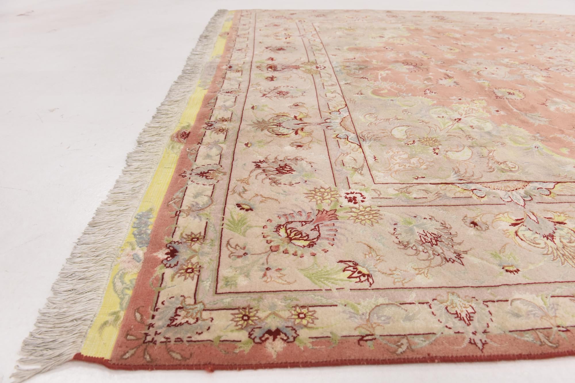 6' 6 x 10' 3 Hand Knotted Tabriz Persian Rug