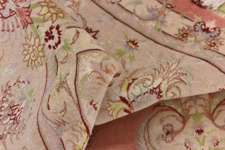 6' 6 x 10' 3 Hand Knotted Tabriz Persian Rug