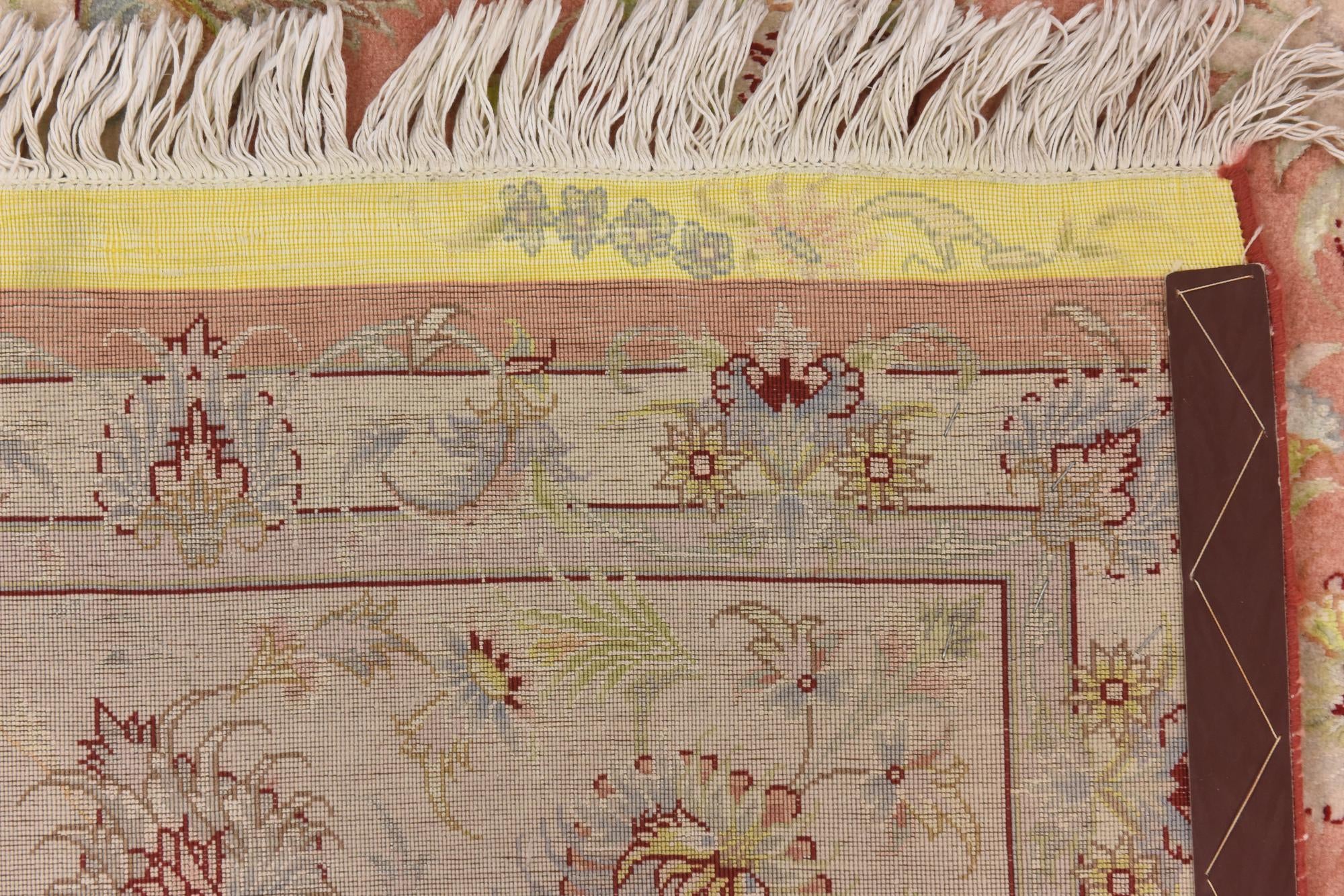 6' 6 x 10' 3 Hand Knotted Tabriz Persian Rug
