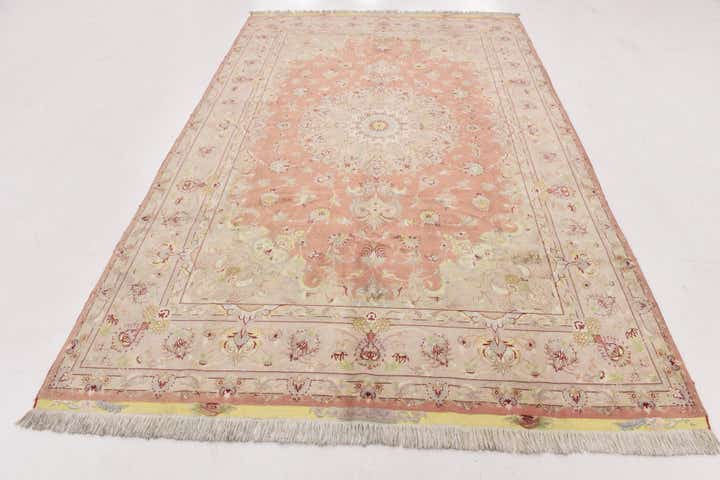 6' 6 x 10' 3 Hand Knotted Tabriz Persian Rug