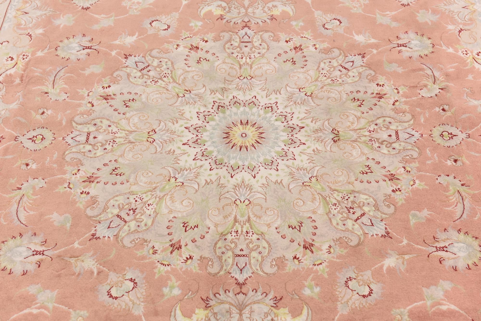 6' 6 x 10' 3 Hand Knotted Tabriz Persian Rug