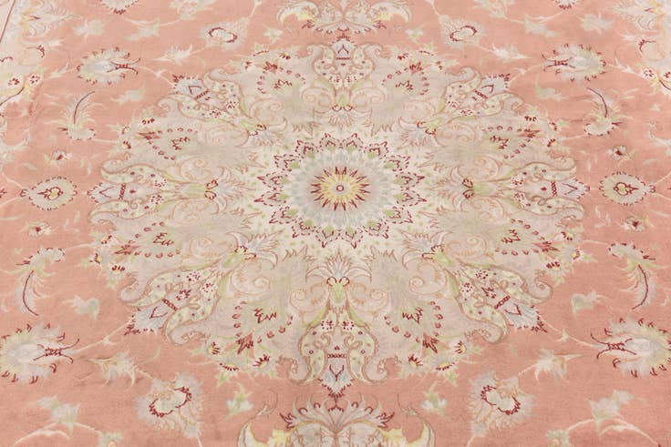 Detail image of 6' 6 x 10' 3 Hand Knotted Tabriz Persian Rug