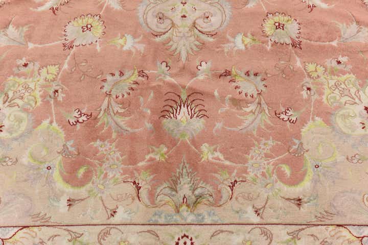 6' 6 x 10' 3 Hand Knotted Tabriz Persian Rug