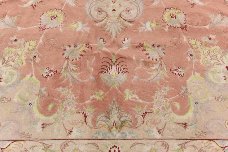 Detail image of 6' 6 x 10' 3 Hand Knotted Tabriz Persian Rug