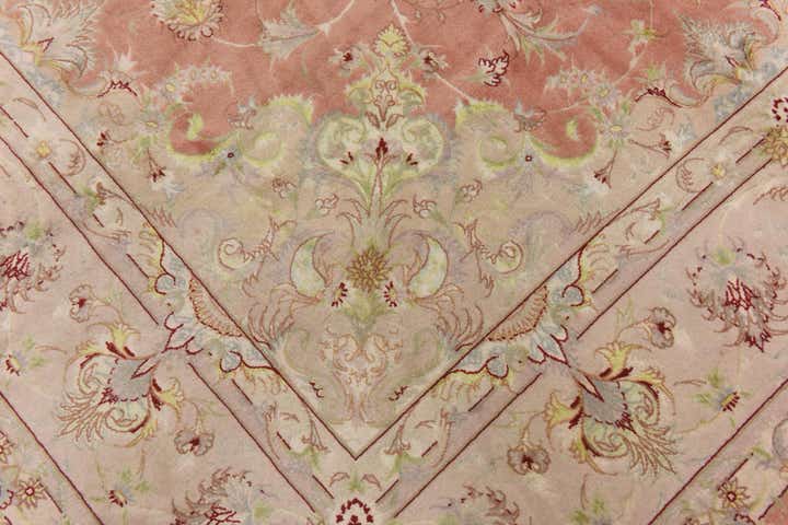 6' 6 x 10' 3 Hand Knotted Tabriz Persian Rug