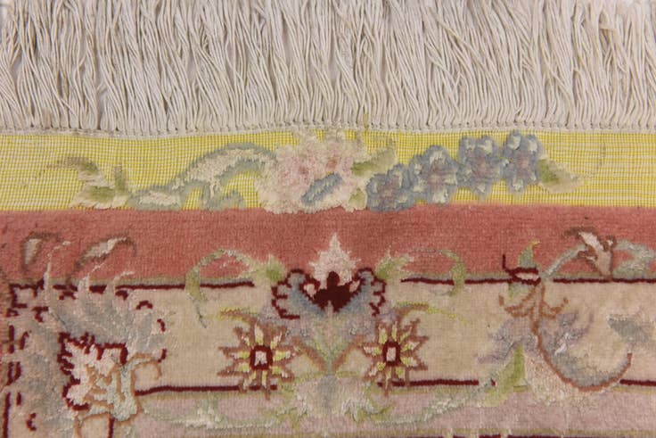 Detail image of 6' 6 x 10' 3 Hand Knotted Tabriz Persian Rug