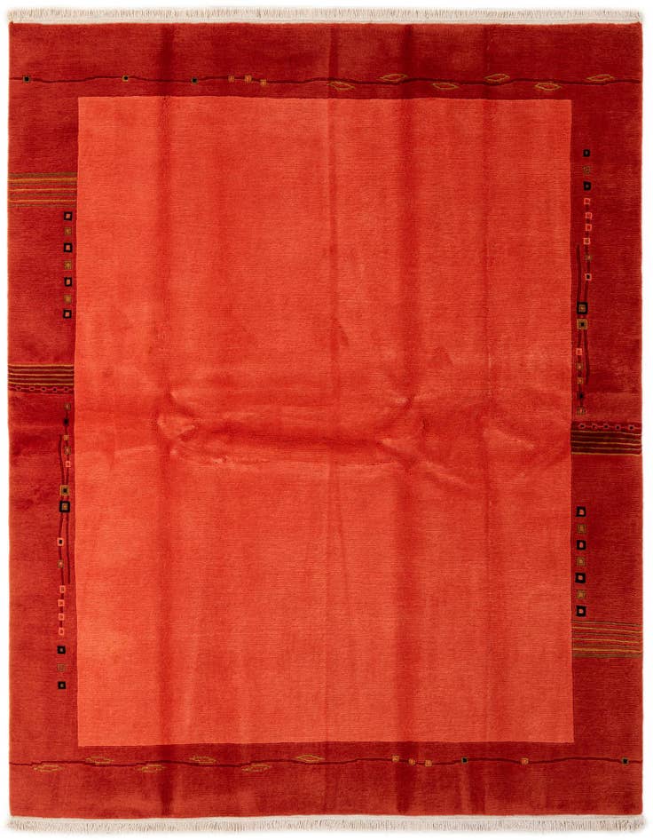 Detail image of 6' 7 x 8' 1 Hand Knotted Tibet Wool Rug