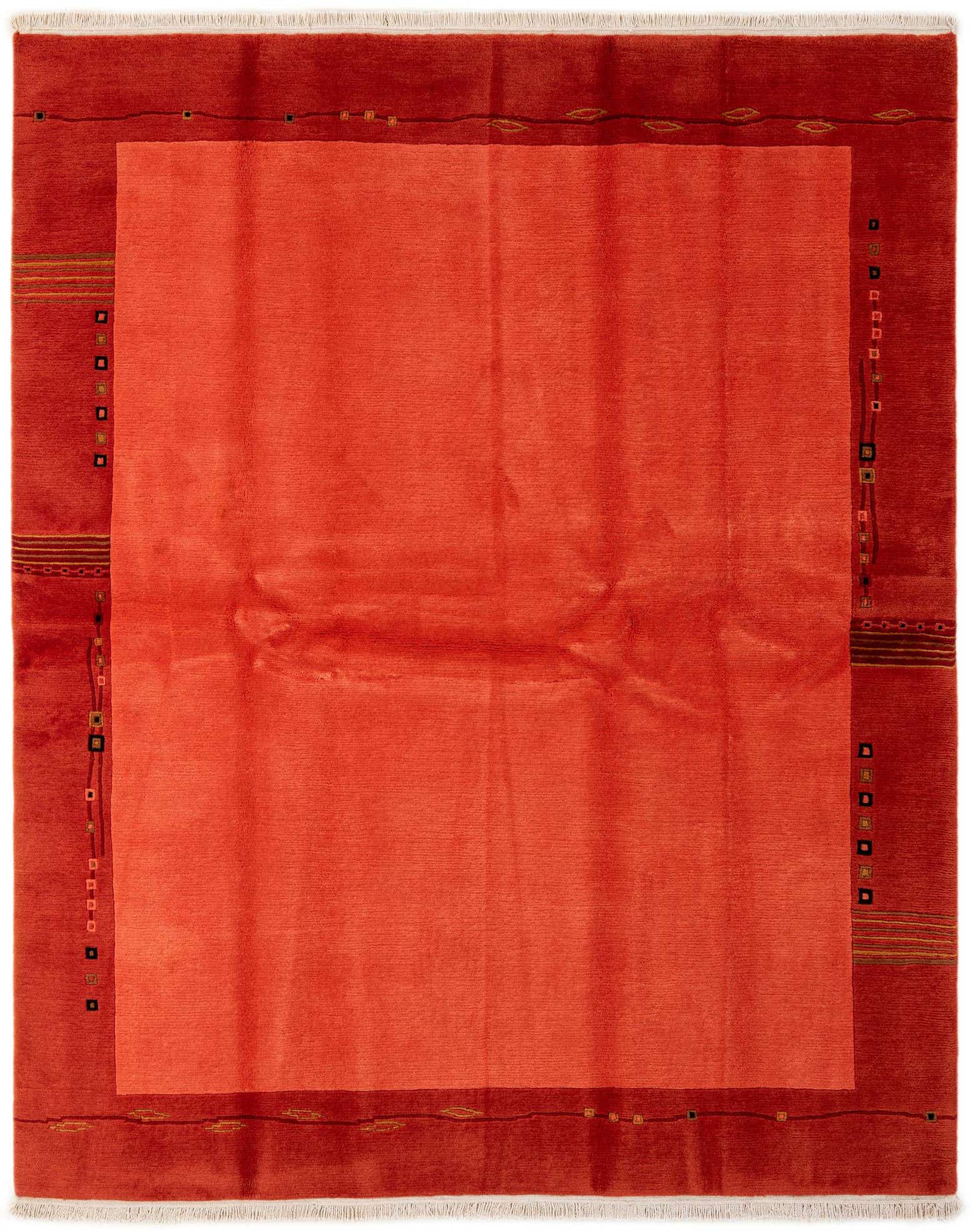 6' 7 x 8' 1 Hand Knotted Tibet Wool Rug