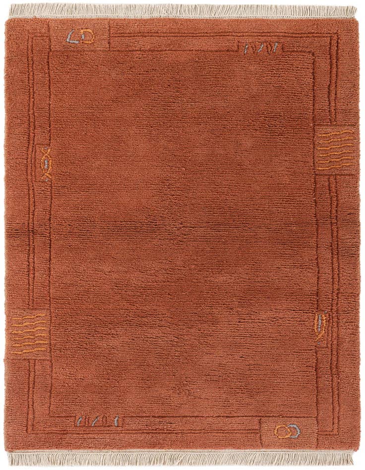 Detail image of 3' 1 x 5' 3 Hand Knotted Tibet Wool Rug