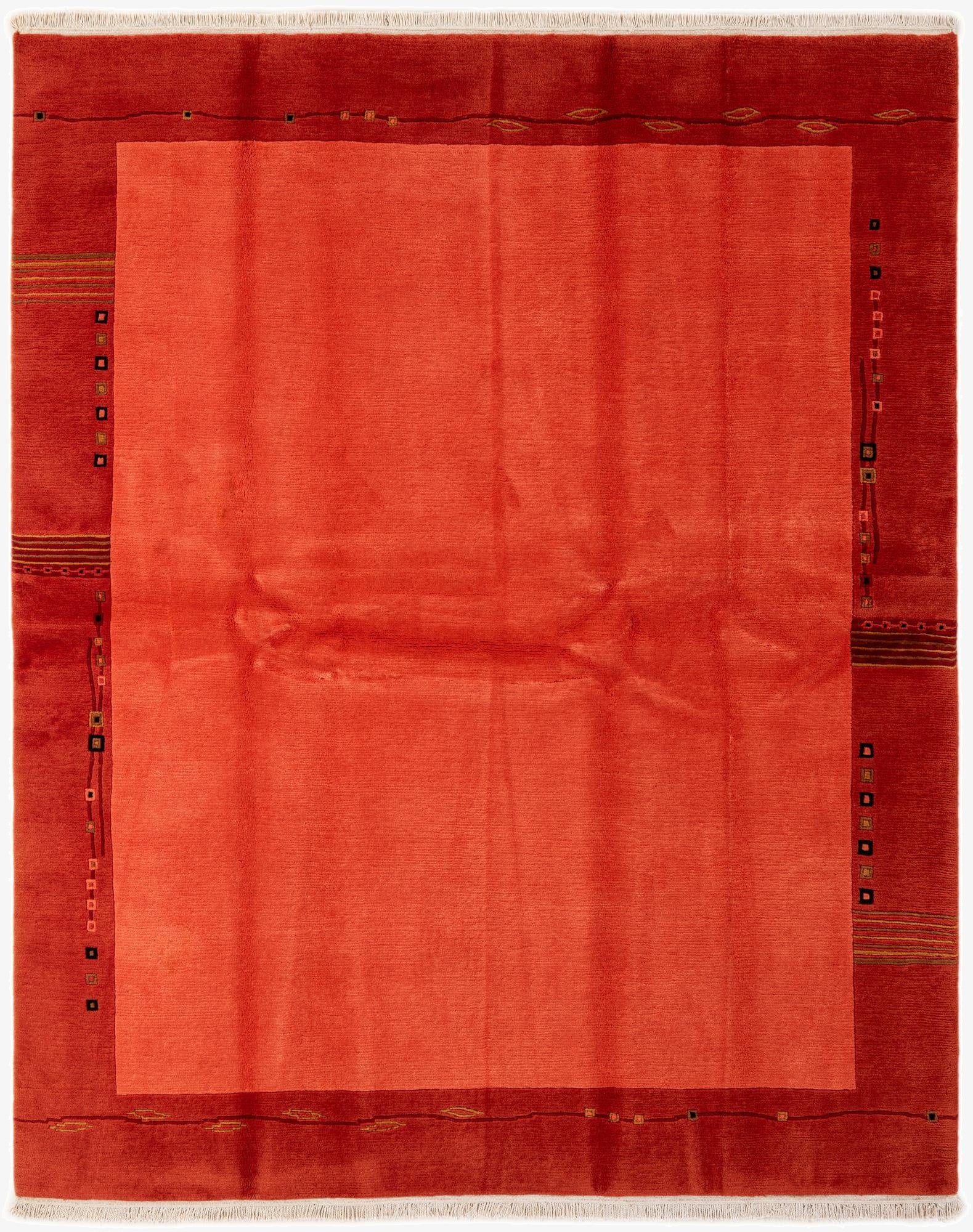 6' 7 x 8' 1  Hand Knotted Tibet Wool Rug