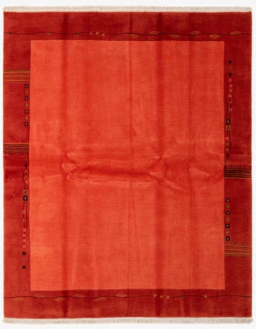 6' 7 x 8' 1 Hand Knotted Tibet Wool Rug