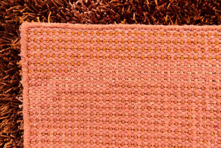 4' 2 x 5' 9 Hand Knotted Two-Tone Shag Rug