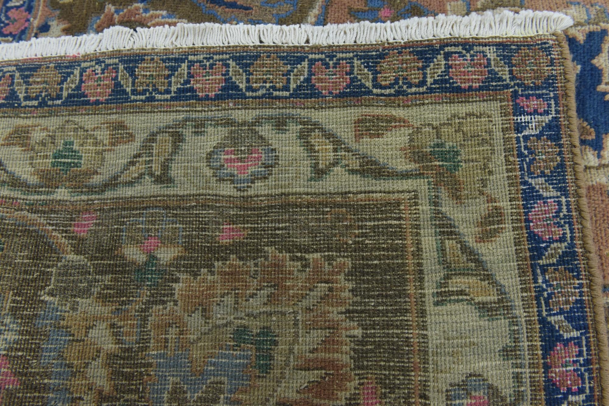 9' 5 x 12' 4 Hand Knotted Ultra Vintage Persian Wool Rug