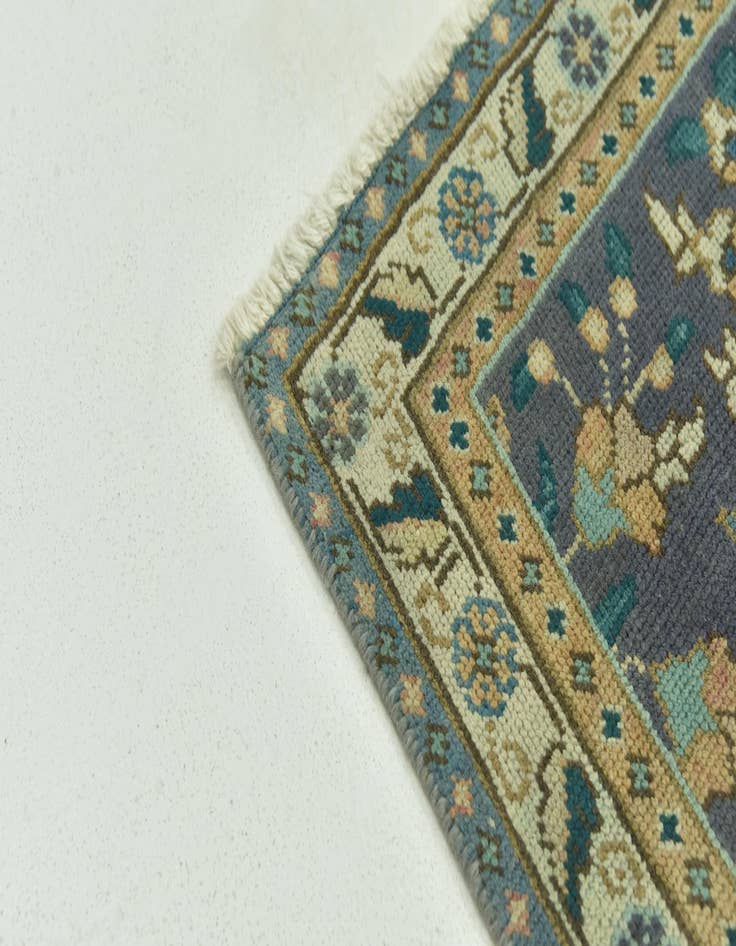 Detail image of 9' 7 x 13' Hand Knotted Ultra Vintage Persian Wool Rug