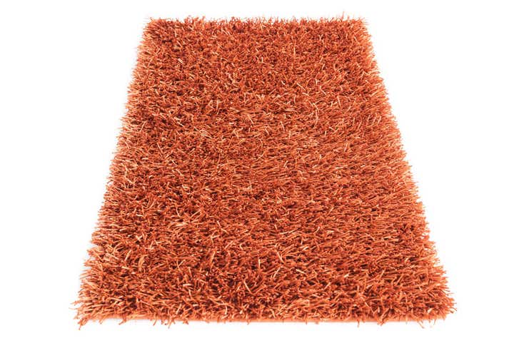 2' 5 x 4' 7 Hand Knotted Solid Shag Oriental Runner Rug