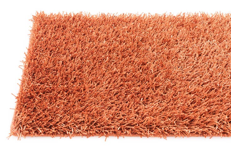 Detail image of 2' 5 x 4' 7 Hand Knotted Solid Shag Oriental Runner Rug