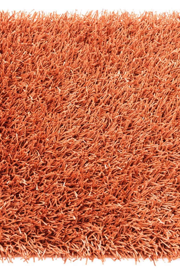 Detail image of 2' 5 x 4' 7 Hand Knotted Solid Shag Oriental Runner Rug