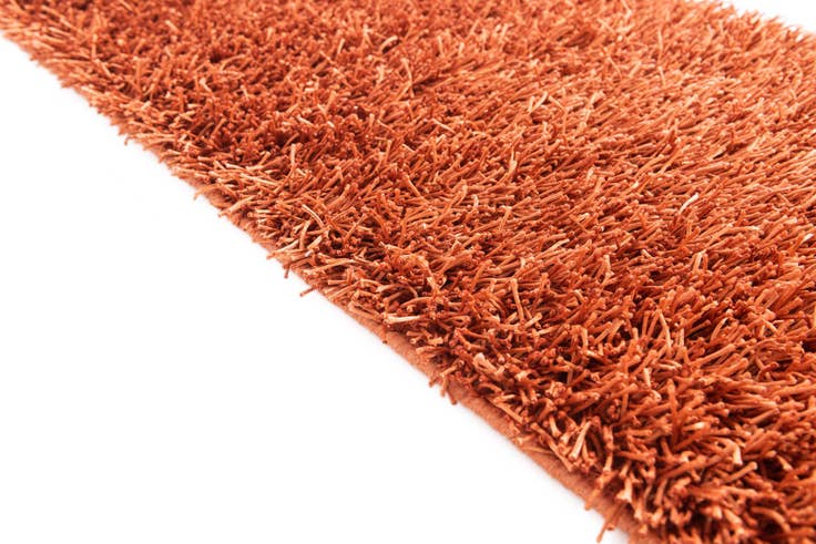 Detail image of 2' 5 x 4' 7 Hand Knotted Solid Shag Oriental Runner Rug