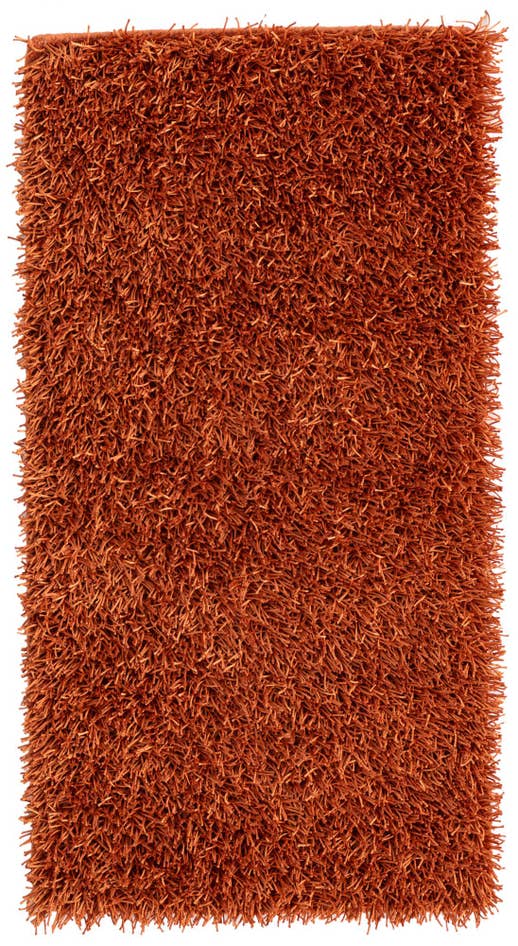 Detail image of 2' 5 x 4' 7 Hand Knotted Solid Shag Oriental Runner Rug