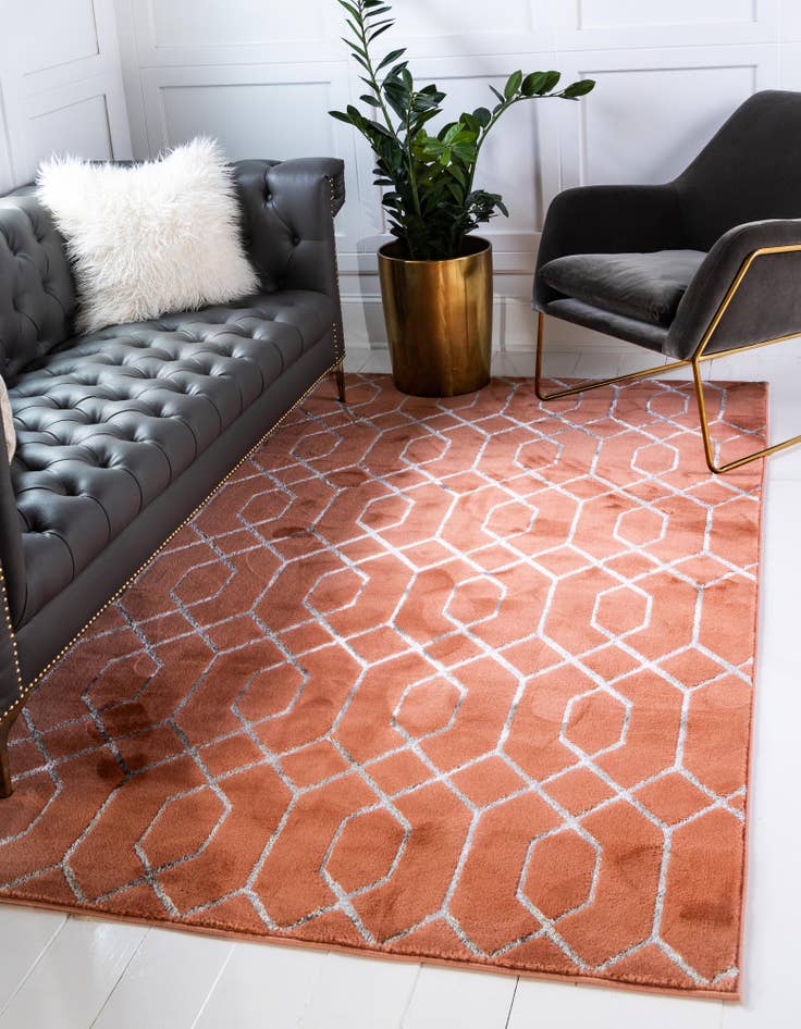 Detail image of 9' x 12'  Marilyn Monroe&trade; Glam Trellis Rug