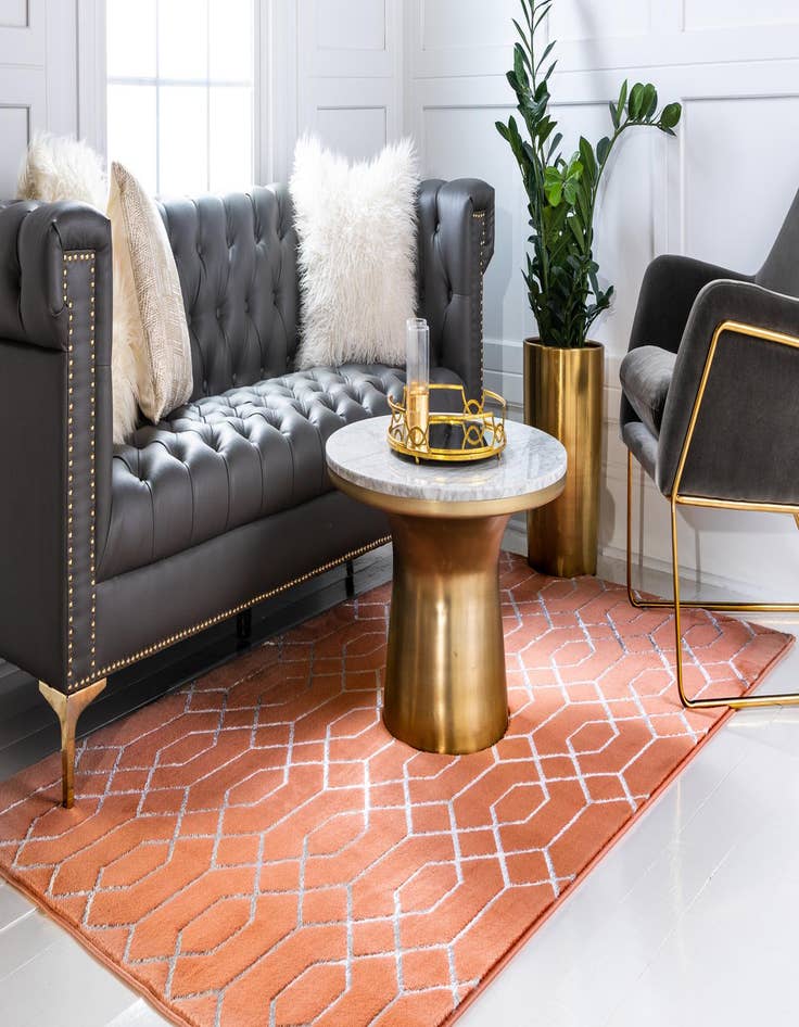 Detail image of 9' x 12'  Marilyn Monroe&trade; Glam Trellis Rug