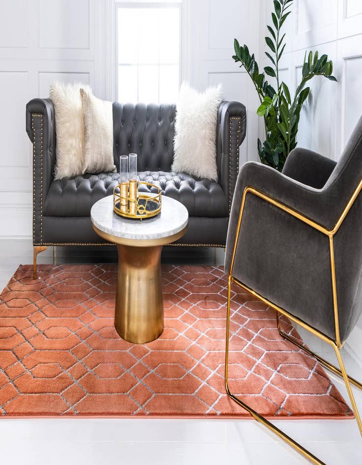 Detail image of 9' x 12'  Marilyn Monroe&trade; Glam Trellis Rug