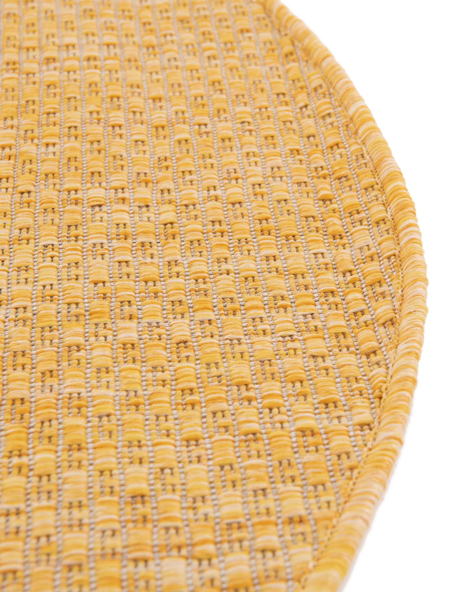 2' x 3' Easy-Clean Solid Indoor / Outdoor Oval Rug