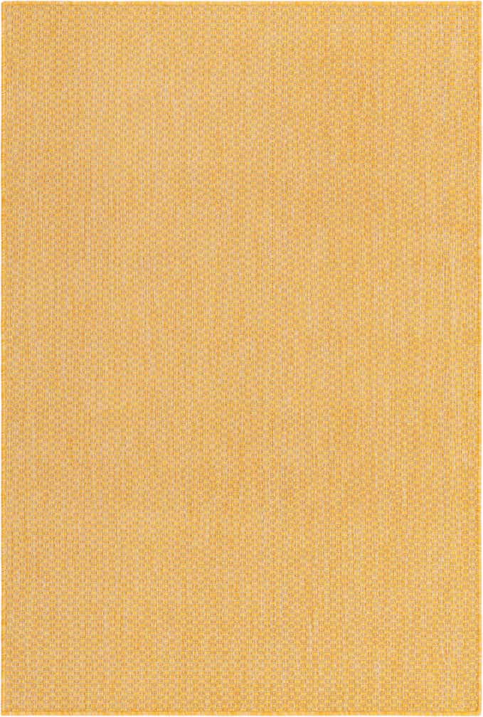 4' x 6' Easy-Clean Solid Indoor / Outdoor Rug
