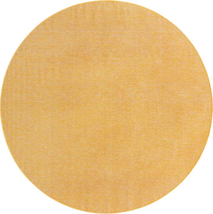 10' 8 x 10' 8 Easy-Clean Solid Indoor / Outdoor Round Rug