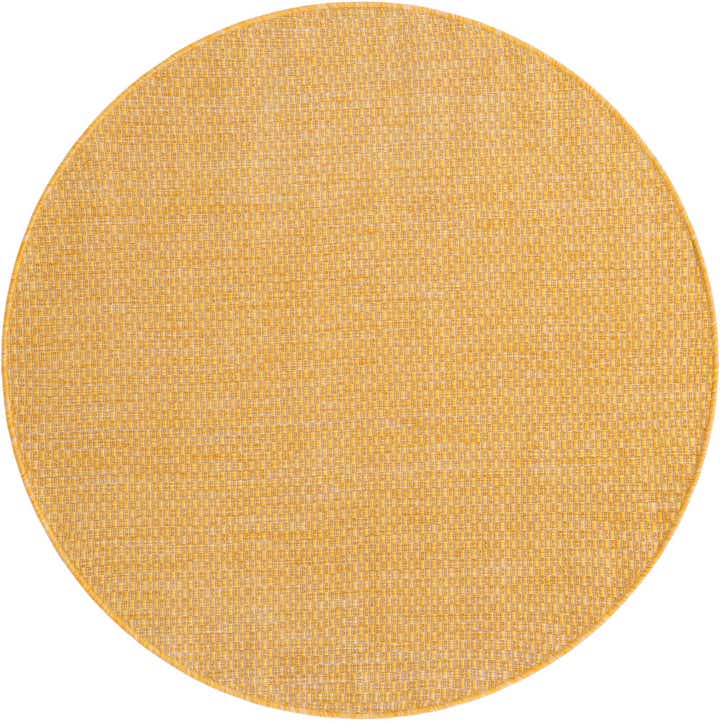 4' x 4' Easy-Clean Solid Indoor / Outdoor Round Rug