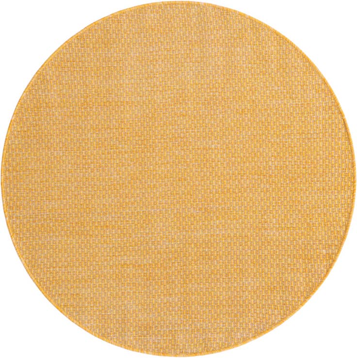 Detail image of 4' x 4' Easy-Clean Solid Indoor / Outdoor Round Rug