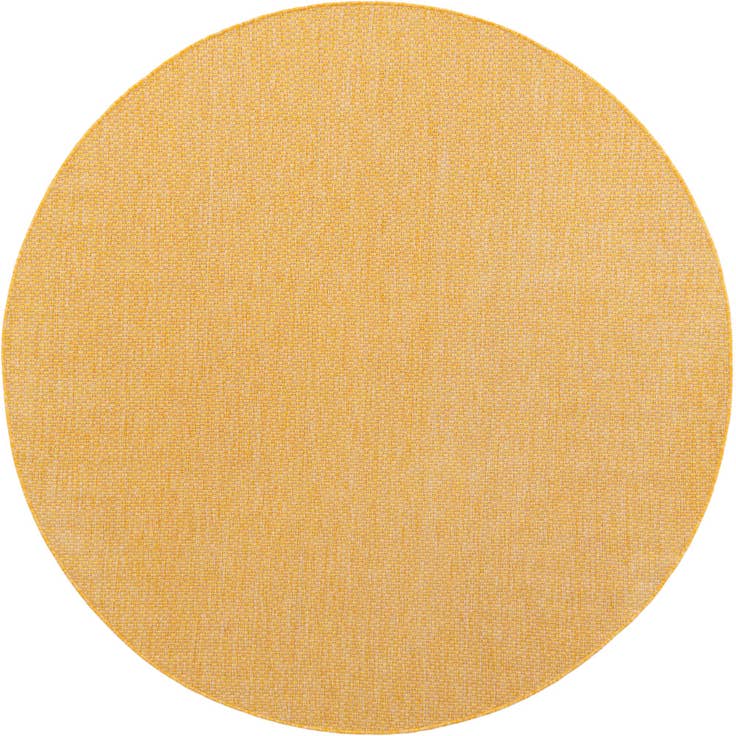 Detail image of 7' 10 x 7' 10 Easy-Clean Solid Indoor / Outdoor Round Rug