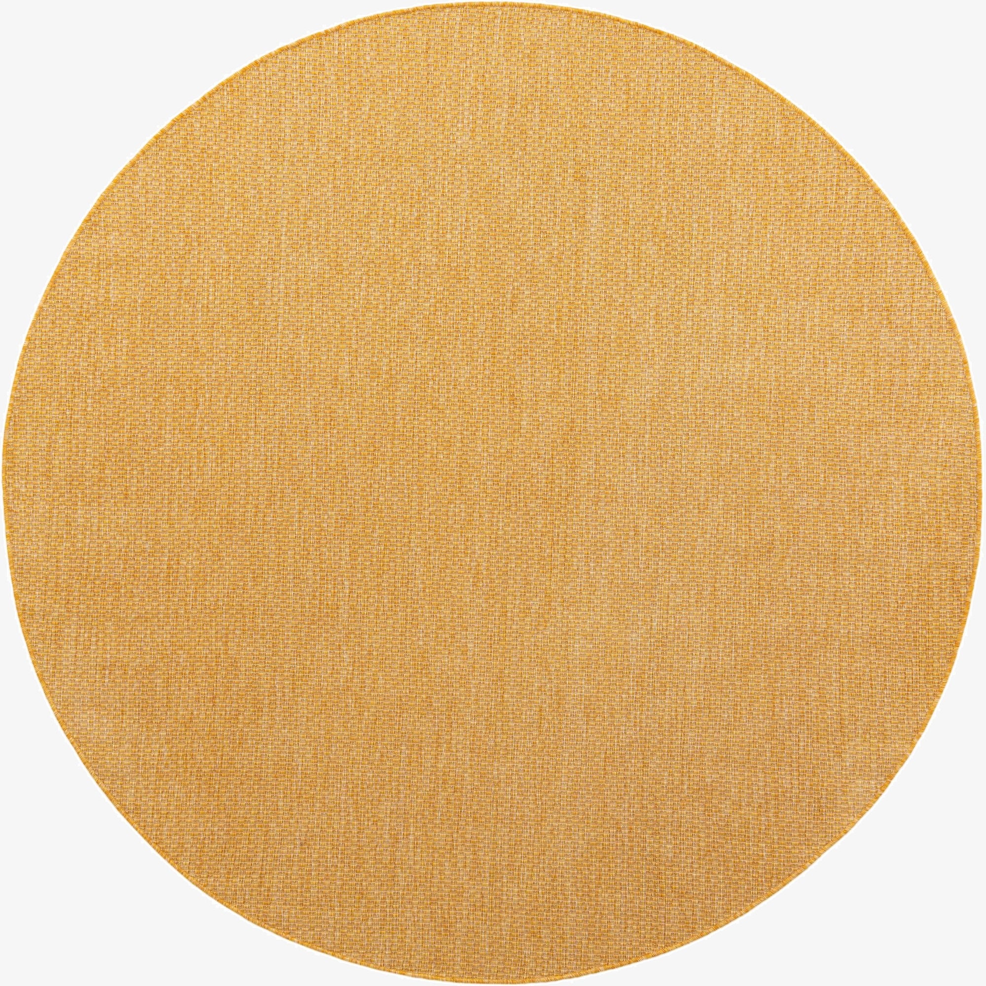 7' 10 x 7' 10  Washable Solid Indoor / Outdoor Round Rug