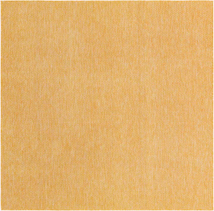 7' 10 x 7' 10 Easy-Clean Solid Indoor / Outdoor Square Rug