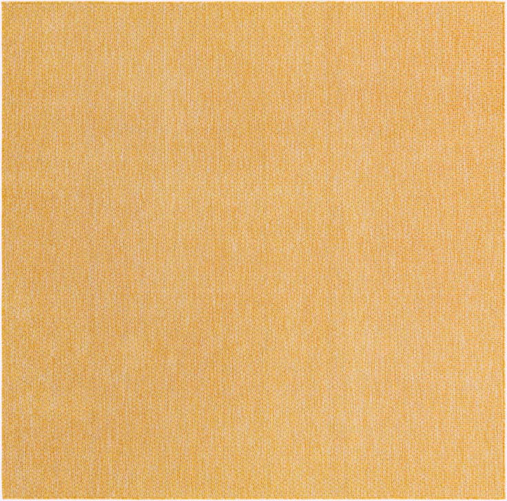 Detail image of 7' 10 x 7' 10 Easy-Clean Solid Indoor / Outdoor Square Rug