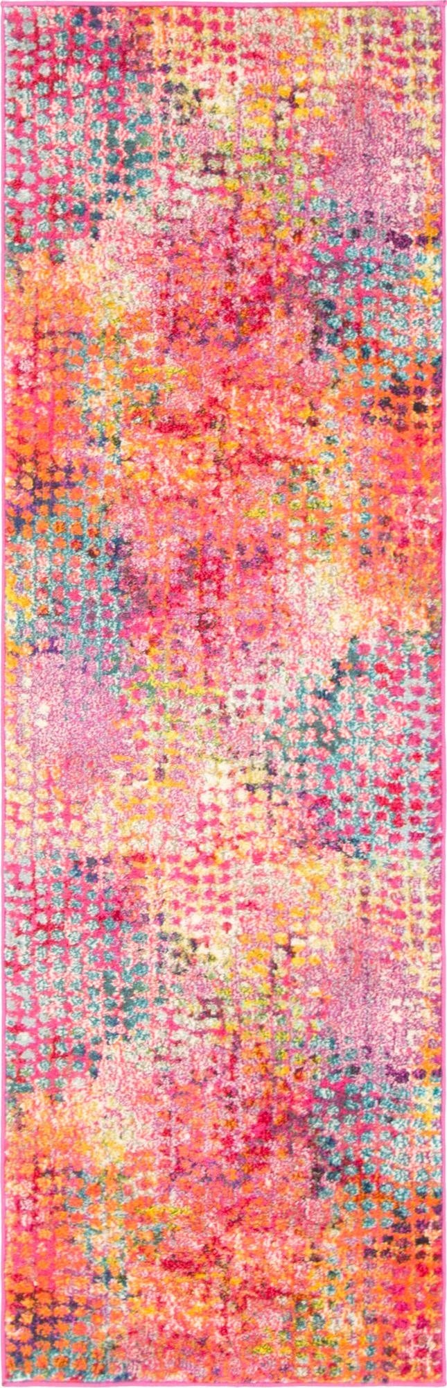 2' 2 x 6' 7  Washable Spectrum Runner Rug