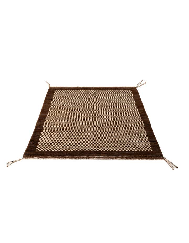 4' 10 x 6' 8 Hand Knotted Moroccan Wool Rug