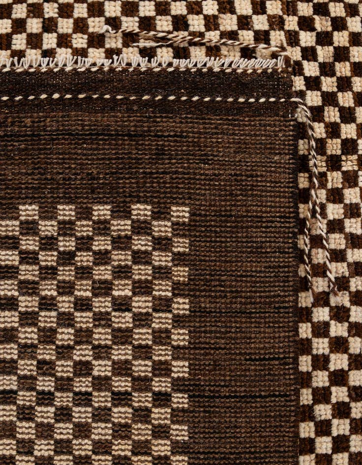 Detail image of 4' 10 x 6' 8  Hand Knotted Moroccan Wool Rug